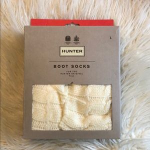 White hunter boot socks